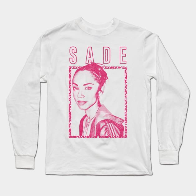 Sade Retro Style Original Fan Art Design Long Sleeve T-Shirt by DankFutura